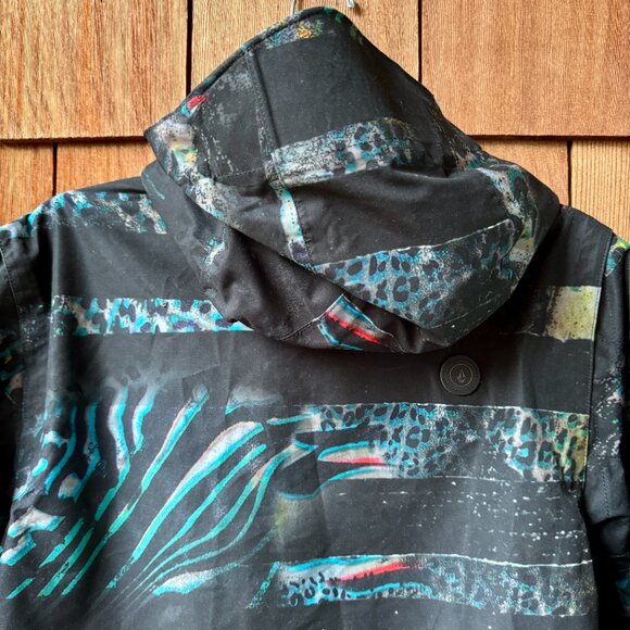 EUC VOLCOM Hooded SID Lightweight Zip Front Snowboard Jacket in Men's Small - Picture 10 of 11